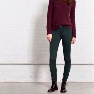 Vintage Rag & Bone Legging Scarab Dark Green Skinny Stretch Jeans Sz 30